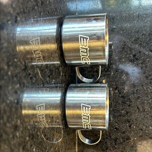 BMC Silver Metal Mugs.